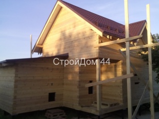 Дом из проф. бруса 145х145мм размером 12х6м построенный в мае 2018г в Ступинском р-не
