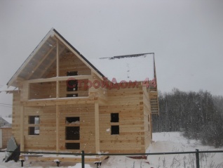 Дом из проф. бруса 145х145 мм размером 8х8 м построенный в декабре 2014г.в г. Калуга