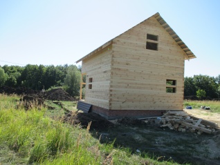 Дом из профилированного бруса 145х145 мм, размером 6х8 м, постронный в Ульяновской области 