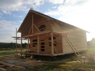 Дом из проф. бруса 145х195 мм размером 8х11.5м построенный в июле 2015г. в Тверской обл