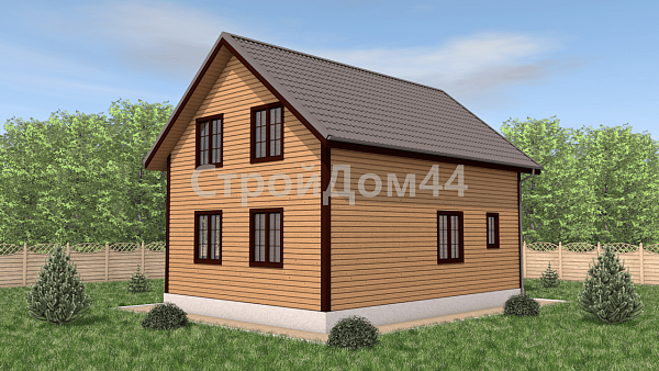 Недорогой дом из бруса 7х9.5 м² (ДБ-97)