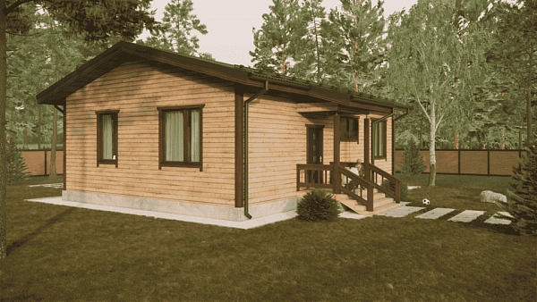 Дом из бруса 8,5×12 м²