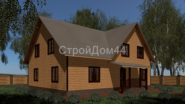 Большой дом из бруса 10x13м² (БД-30)
