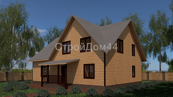 Большой дом из бруса 10x13м² (БД-30)